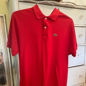Lacoste red polo
